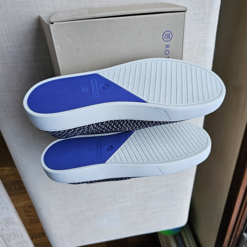 New! Rothy's Sz 8 Maritime Gradient Blue Sneakers Flats Shoes Rothys - Picture 6 of 14